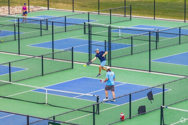 Challenge your friends to a game of pickleball or tennis at Robert F. Clement Park in Littleton.