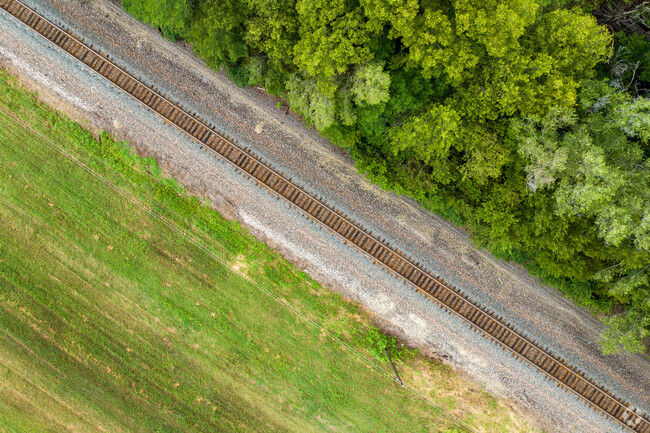 Train tracks still span across Northend Riverview just outside the neighborhood's homes.