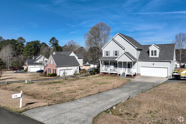 You can find two-story Cape Cod homes with large lots in the city of Butner.