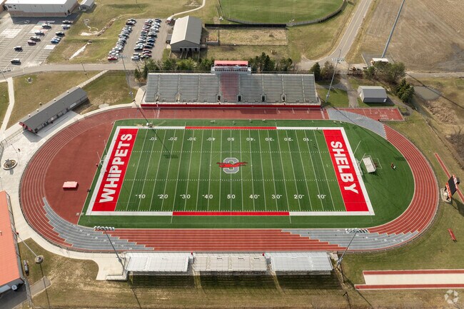 Root for the hometown Whippets at Shelby High School in Shelby, Ohio.