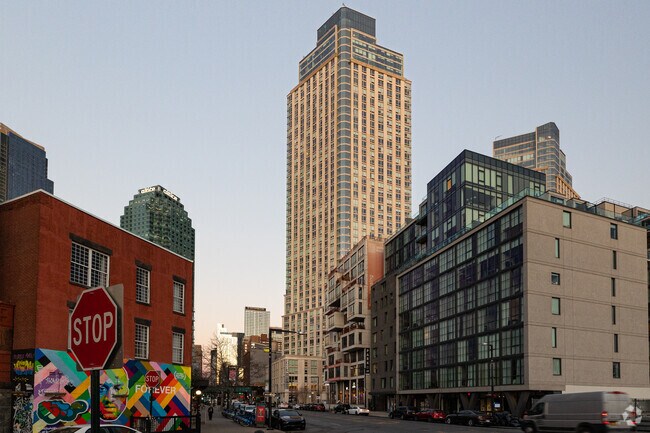 There are many condo buildings for residents to live in Hunters Point.
