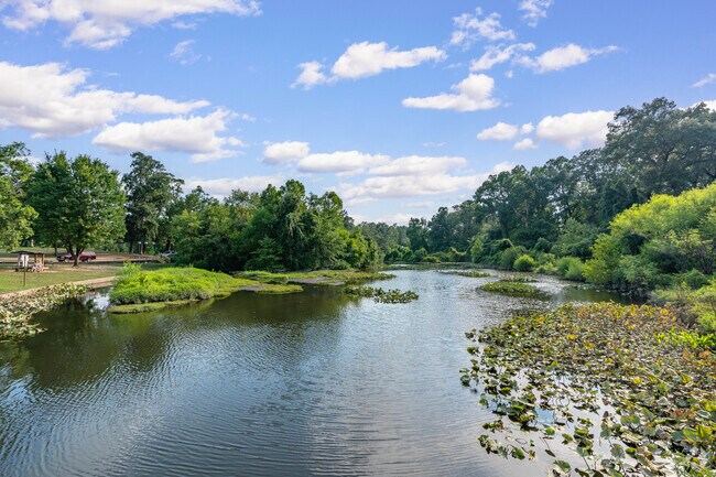 Bryan Park features Beautiful scenery, ponds for fishing and sports fields for visitors to enjoy