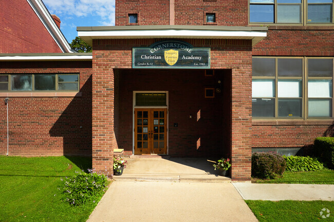Entrance to Cornerstone Christian Academy.