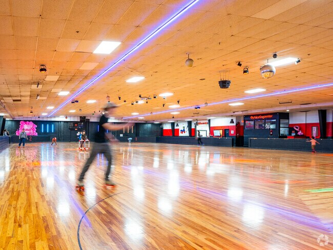 People living in Sedgefield can head to Peninsula Family Skating Center for a night of fun.