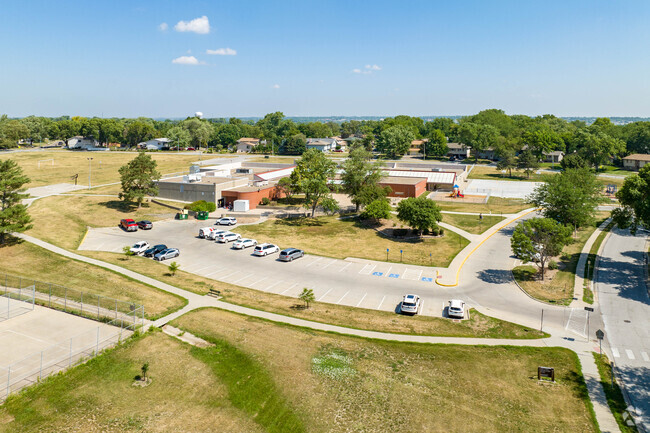 Rockwell Elementary School can be found right next to Millard Highlands Park.