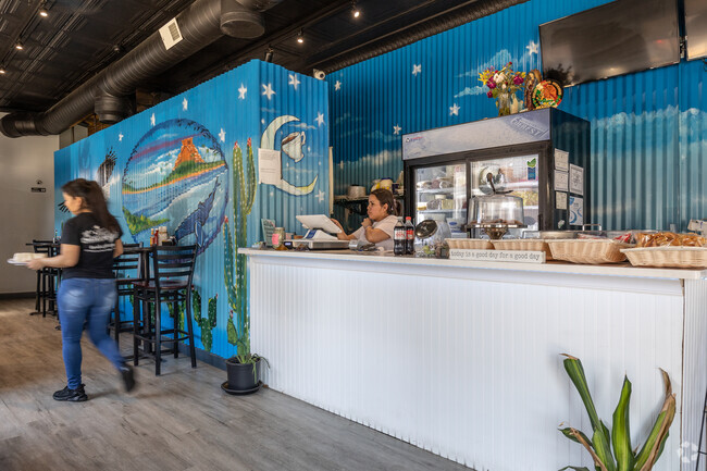 The Blue Cafe is a Mexican coffee and sandwich shop in Wood-Ridge, NJ.