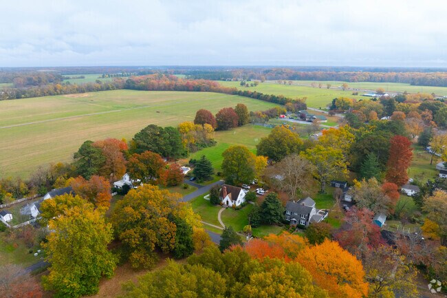 Expansive fields surround Queenstown, offering a rural lifestyle close to amenities.