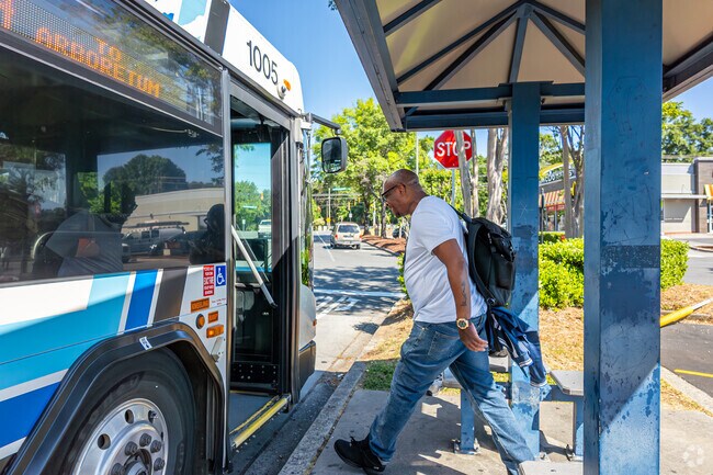 The CATS Bus Line is a convenient way to get around in the Providence neighborhood.