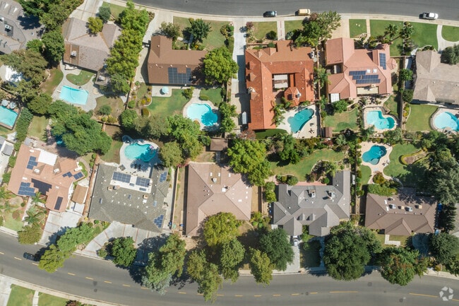 Many homes in Haggin Oaks feature pools to keep cool in the summertime.