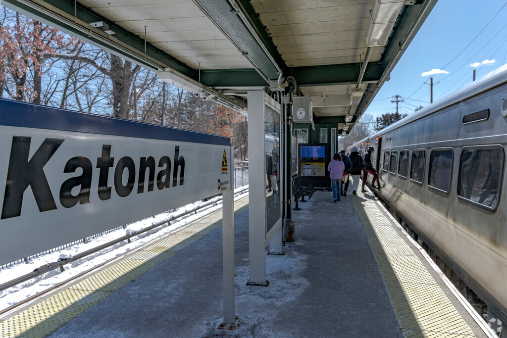 The Katonah Metro-North train station serves north and southbound travel.