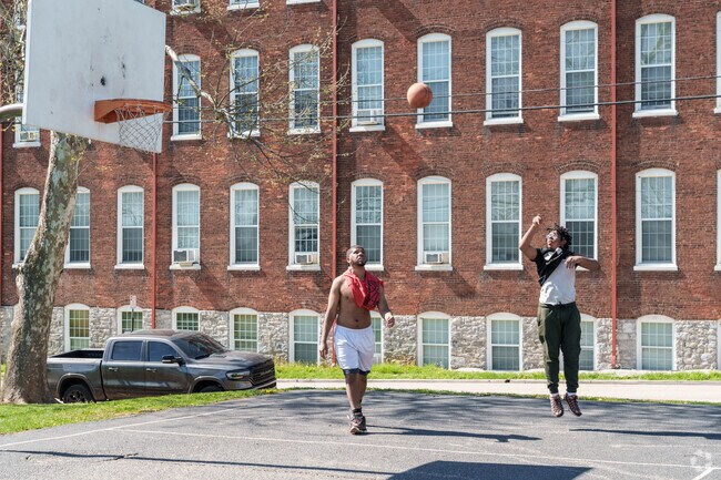 Basketball is a popular activity at Hudson Park in York PA.