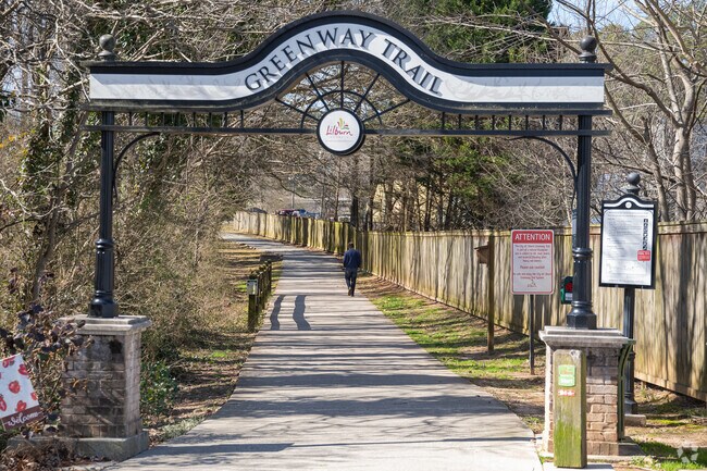 The Greenway Trail is a great way to enjoy the in outdoors while getting exercise in Lilburn.