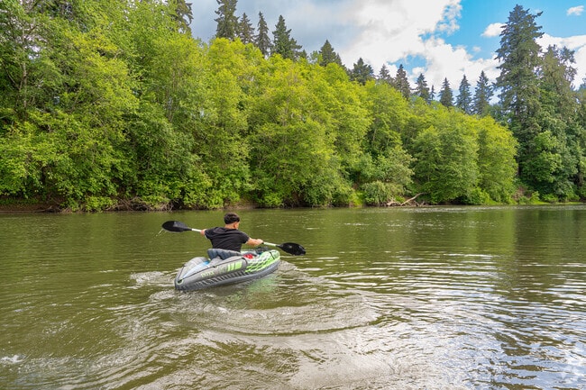 Drop a kayak in the Tualatin River from Cook Park.