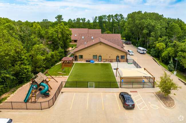 This is the back side of Branches Academy.
