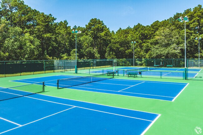 Medal of Honor Park also has hard courts for Milkhouse tennis players.