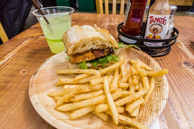 Grab a delicious salmon BLT at Swanson's Nursery Cafe near North Beach.