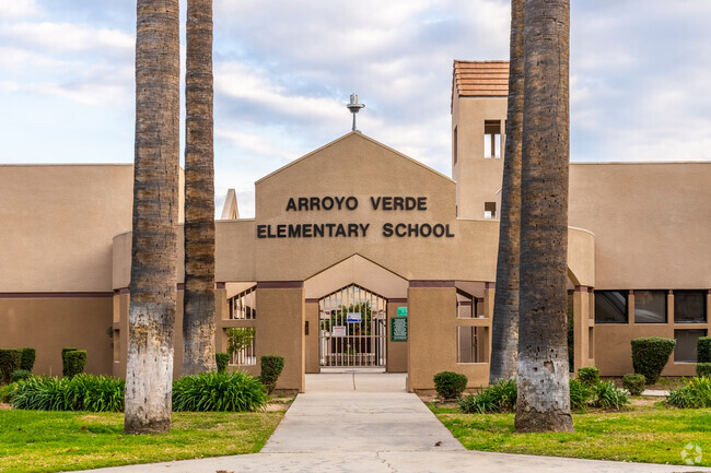 Enter through the secured gates at Arroyo Verde Elementary School.