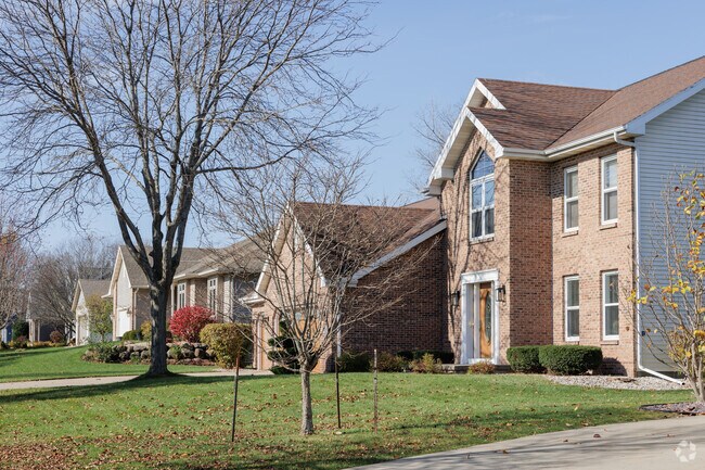 New colonial revival style houses are popular in Country Grove.