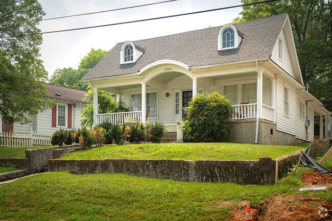 Keep an eye out for architectural details like this arched porch in Clifton Hills.