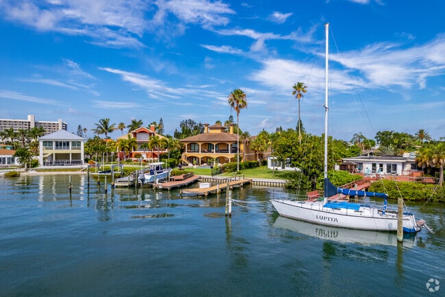 The majority of the homes in Madeira Beach are waterfront properties with private docks.