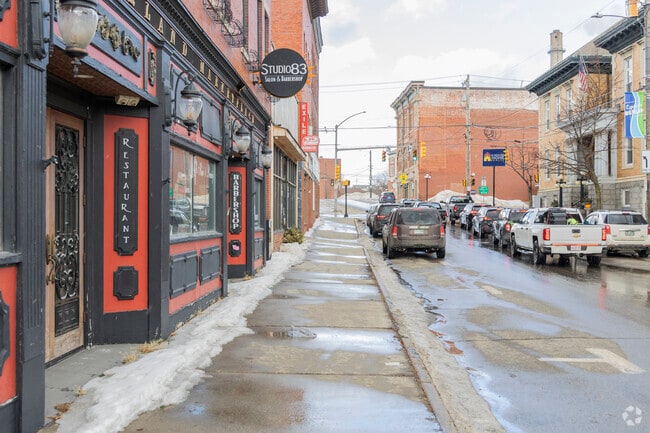 Downtown Berlin has a quaint Main Street with historic shopfronts that blends small-town warmth with a rich industrial past.