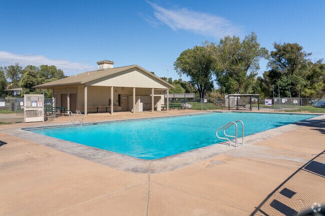 Swim lanes and shade make the Lake Club pool an easy escape.