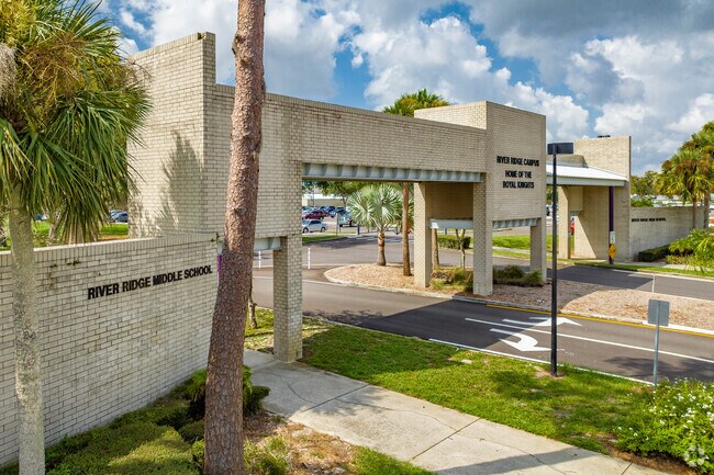 River Ridge Middle is Florida's first joint middle/high school complex.