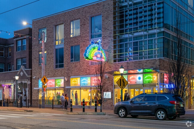Residents of Normandy love strolling under the neon lights on Delmar Blvd.