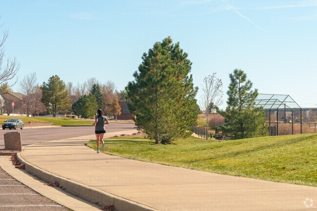 Enjoy a run on the ample sidewalks of Willow Trace.
