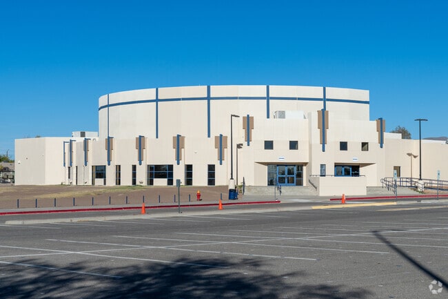 Anthony High School's auditorium, where students showcase their talents in Franklin Mountains.