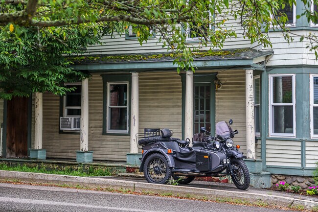 Many of Meredith residents use bikes to commute throughout the town.