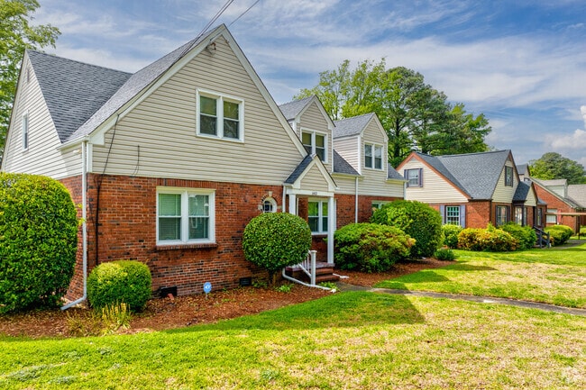 Split level homes are common in the Greenhill Farm neighborhood of Norfolk Virginia.