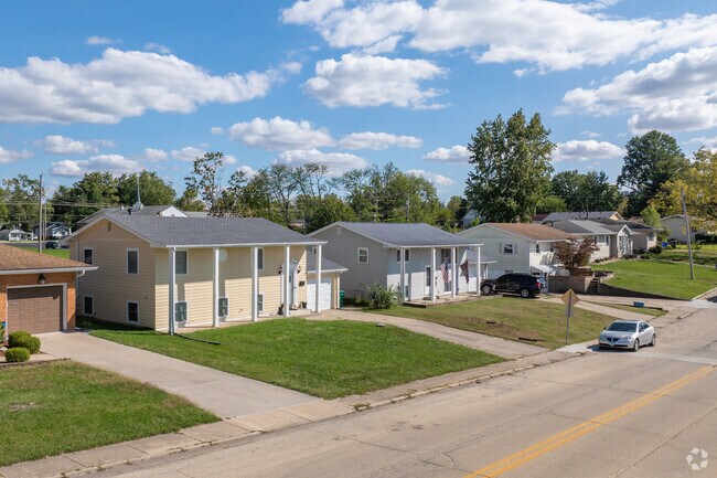 A row of beautiful Ravina Park homes is pictured above.