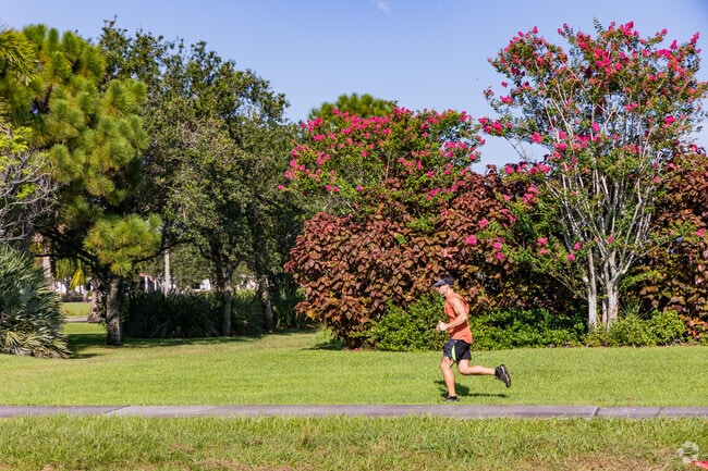 Park Ridge offers scenic sidewalks perfect for a morning run.