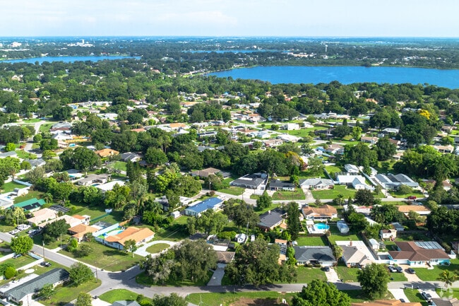 Traditional ranch-style homes on spacious lots are prominent in Cypress Gardens.