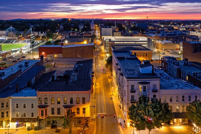 Hager's Crossing residents can reach Downtown Hagerstown via U.S. Route 40.