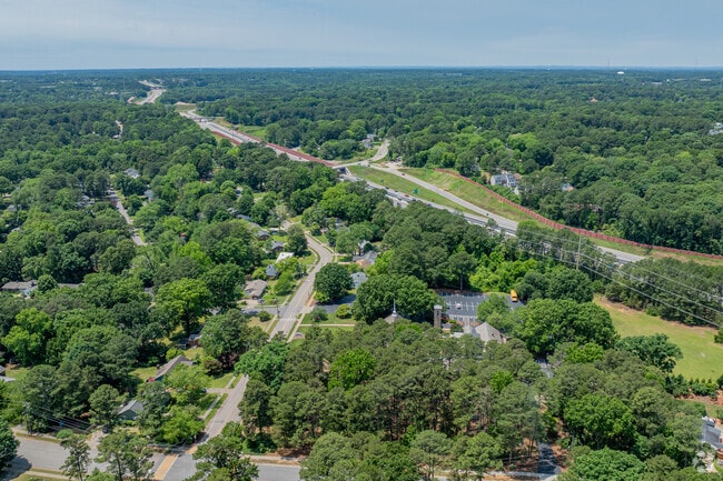 Tree-lined streets are a common characteristic of Avent West.
