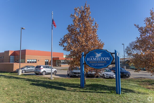 Hamilton Middle School serves Sunset Hills students near downtown Madison.
