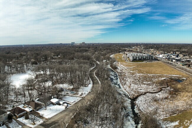 Jocobus Park is a large park that is on the shore of the  Menomonee River in Wauwatosa, WI.