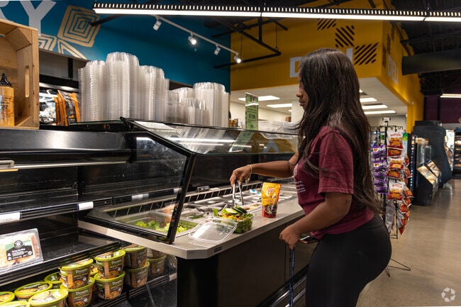 Madden Hill residents can shop for groceries at the local Gem City Market.