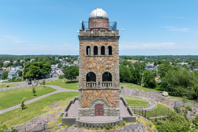 High Rock Tower sits stately above Lynn in the Highlands with sweeping views of the city.