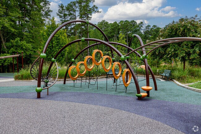 Laurel Hills Park in Crabtree has a variety of playground equipment for children.
