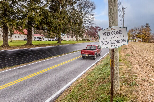 Welcome signs greet visitors at every turn in New London Township’s friendly community.