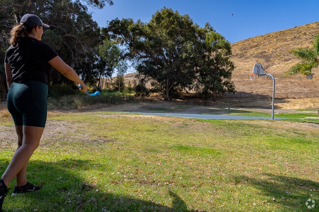 Play fetch with your dogs in the grassy fields at Stoneridge Park.