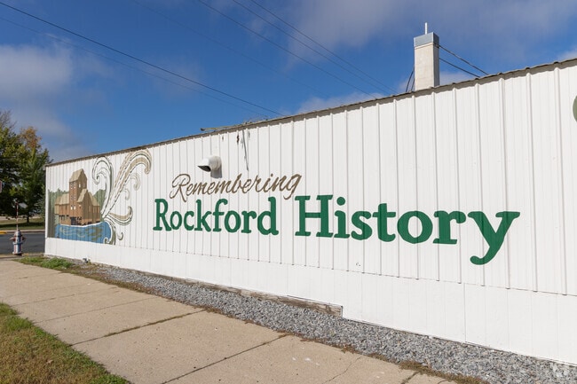 Murals can be found throughout Rockford, celebrating the history of the town incorporated in 1881.
