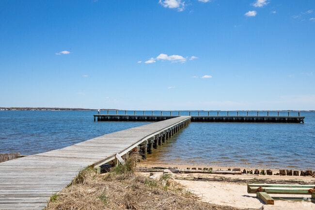 Walk along the dock and enjoy the peace at Osprey Park.