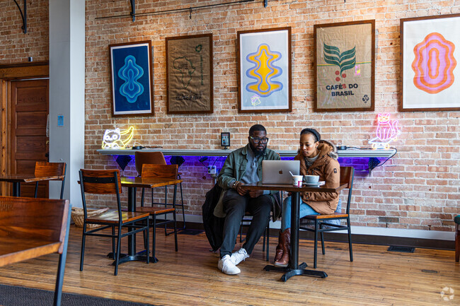 Sit down for a cup of joe at Forté Coffee in downtown Benton Harbor.