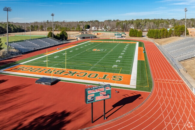 Stockbridge High School has a football field.
