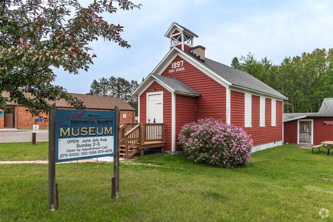 The Esko Historical Society Museum is located at the center of town and is open on Sundays during the summer months.