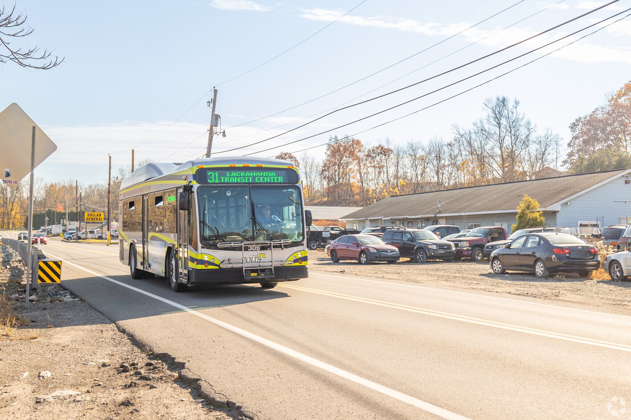 Public transportation is reliable in Old Forge, PA.